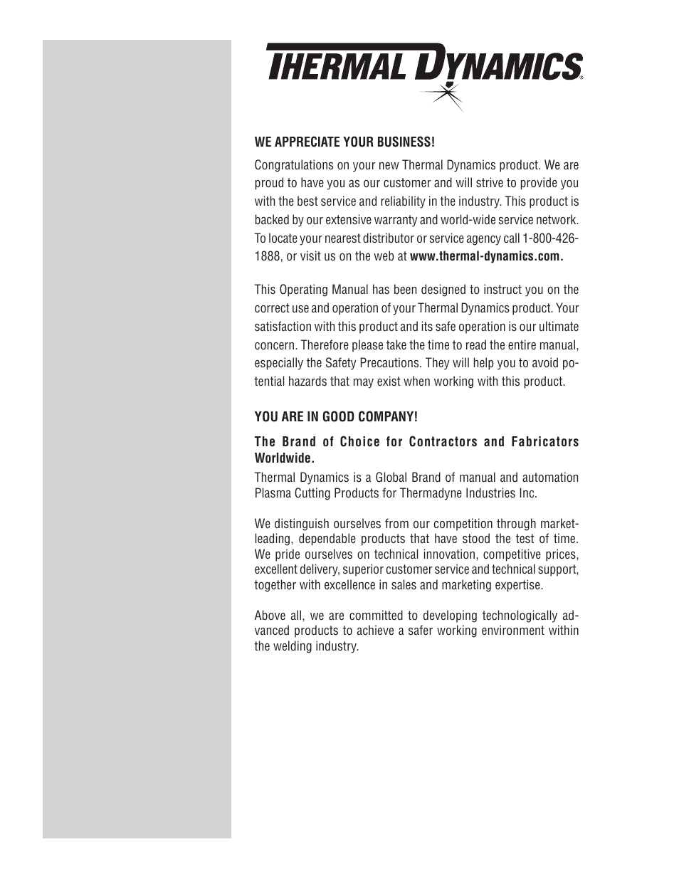 Tweco CutMaster 10mm User Manual | Page 2 / 66