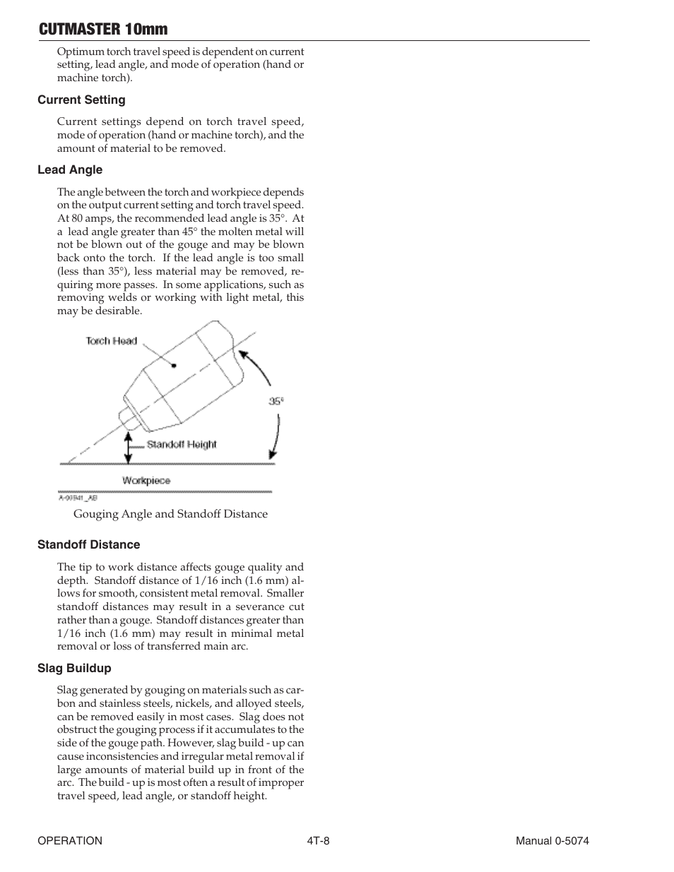 Cutmaster 10mm | Tweco CutMaster 10mm User Manual | Page 42 / 66