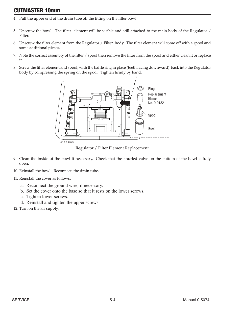 Cutmaster 10mm | Tweco CutMaster 10mm User Manual | Page 46 / 66
