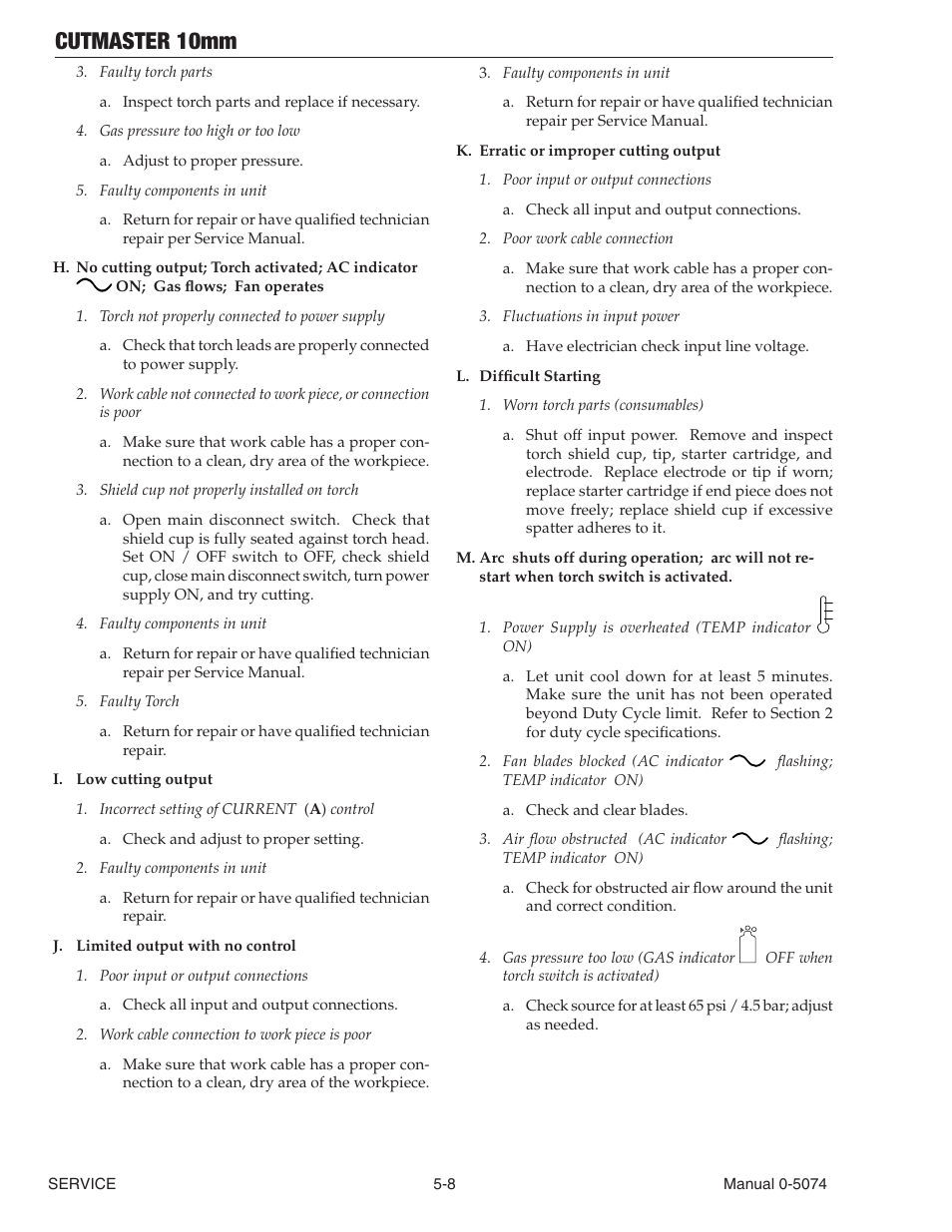 Cutmaster 10mm | Tweco CutMaster 10mm User Manual | Page 50 / 66