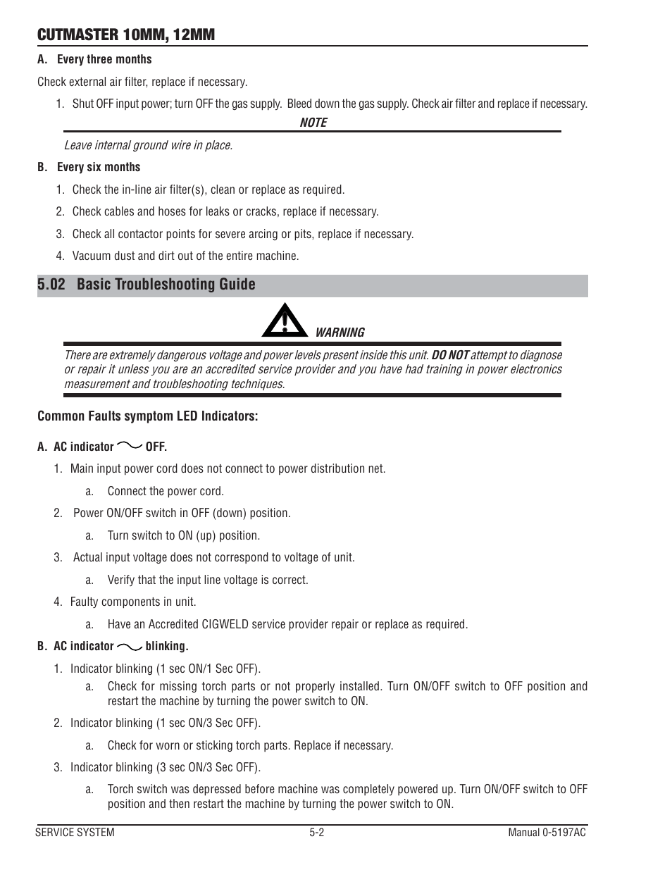 Cutmaster 10mm, 12mm | Tweco CutMaster 10mm-12mm User Manual | Page 32 / 44