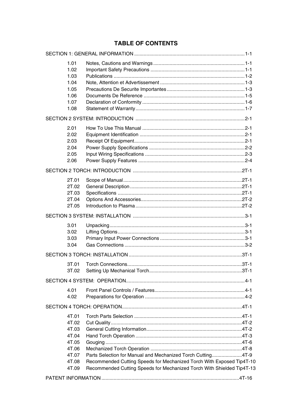 Tweco CutMaster 12mm-20mm-25mm User Manual | Page 4 / 80