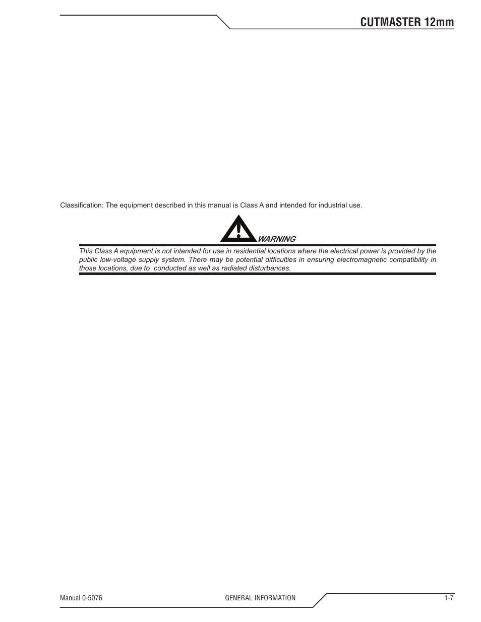 Cutmaster 12mm | Tweco CutMaster 12mm User Manual | Page 13 / 76