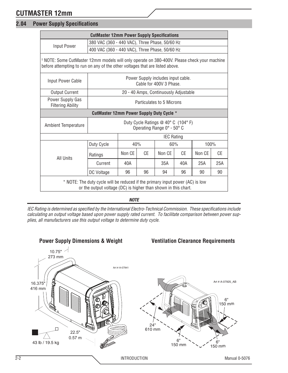 Cutmaster 12mm | Tweco CutMaster 12mm User Manual | Page 16 / 76