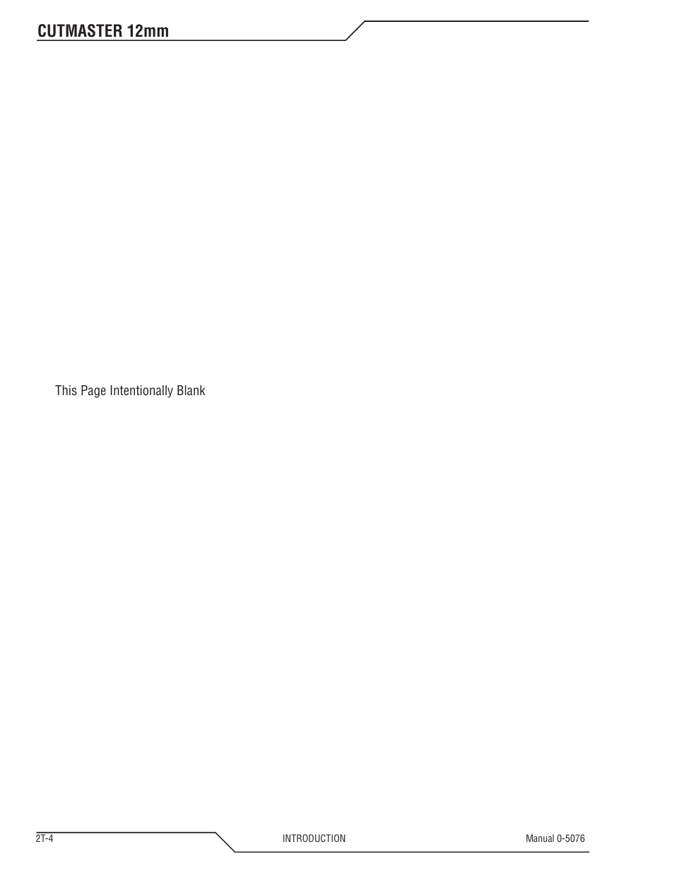 Cutmaster 12mm | Tweco CutMaster 12mm User Manual | Page 22 / 76