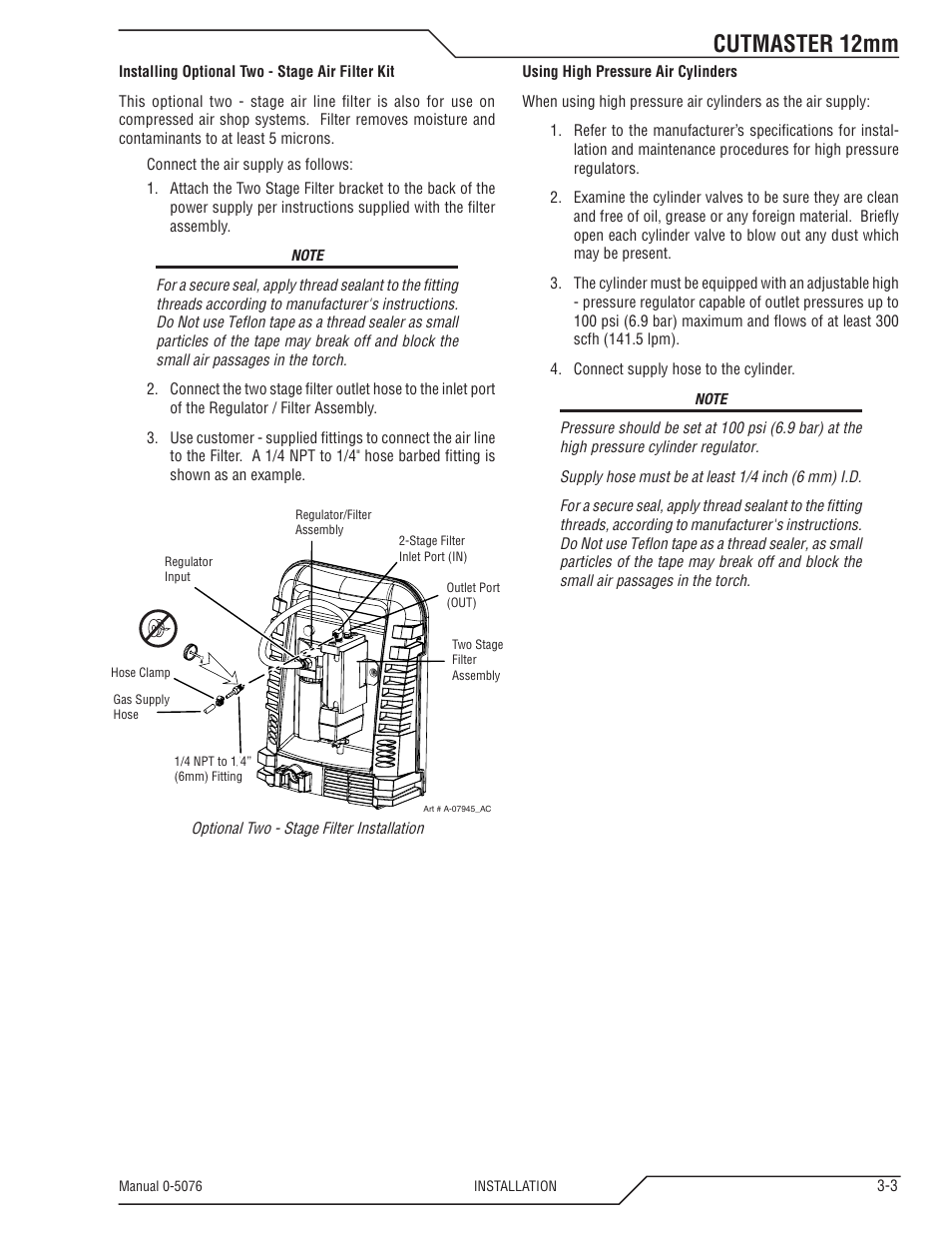 Cutmaster 12mm | Tweco CutMaster 12mm User Manual | Page 25 / 76