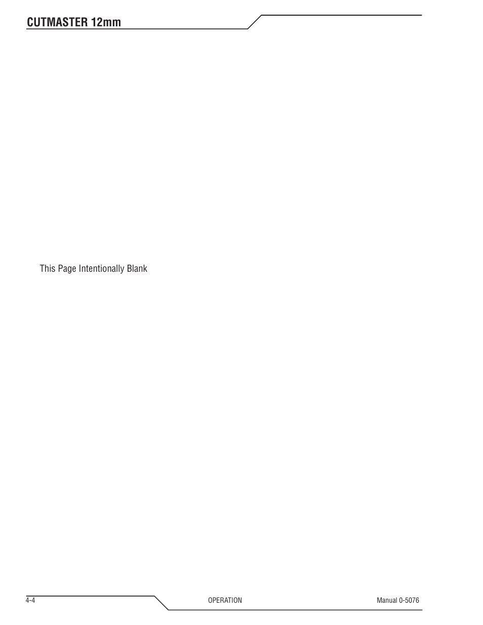 Cutmaster 12mm | Tweco CutMaster 12mm User Manual | Page 32 / 76