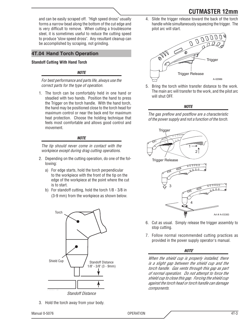 Cutmaster 12mm | Tweco CutMaster 12mm User Manual | Page 35 / 76