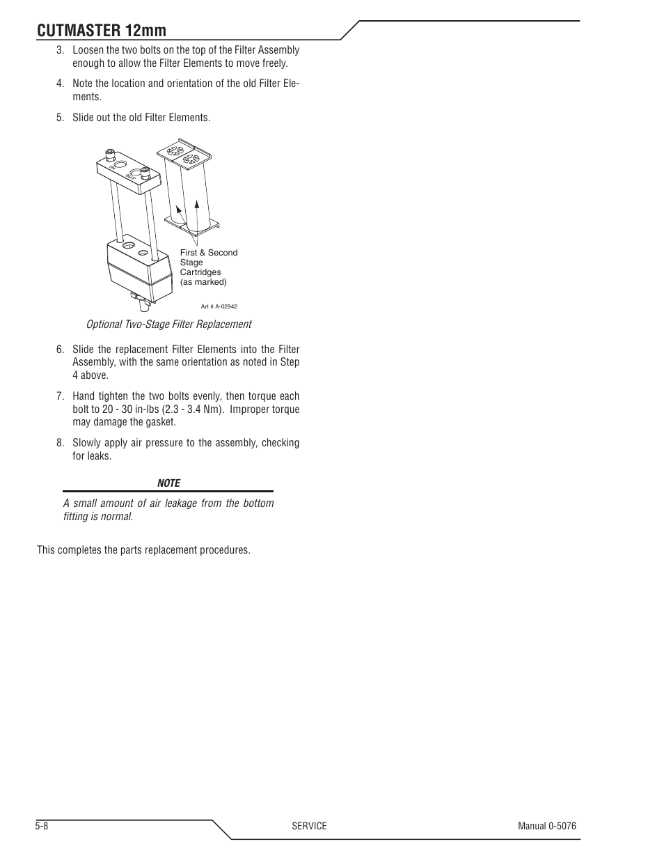 Cutmaster 12mm | Tweco CutMaster 12mm User Manual | Page 54 / 76