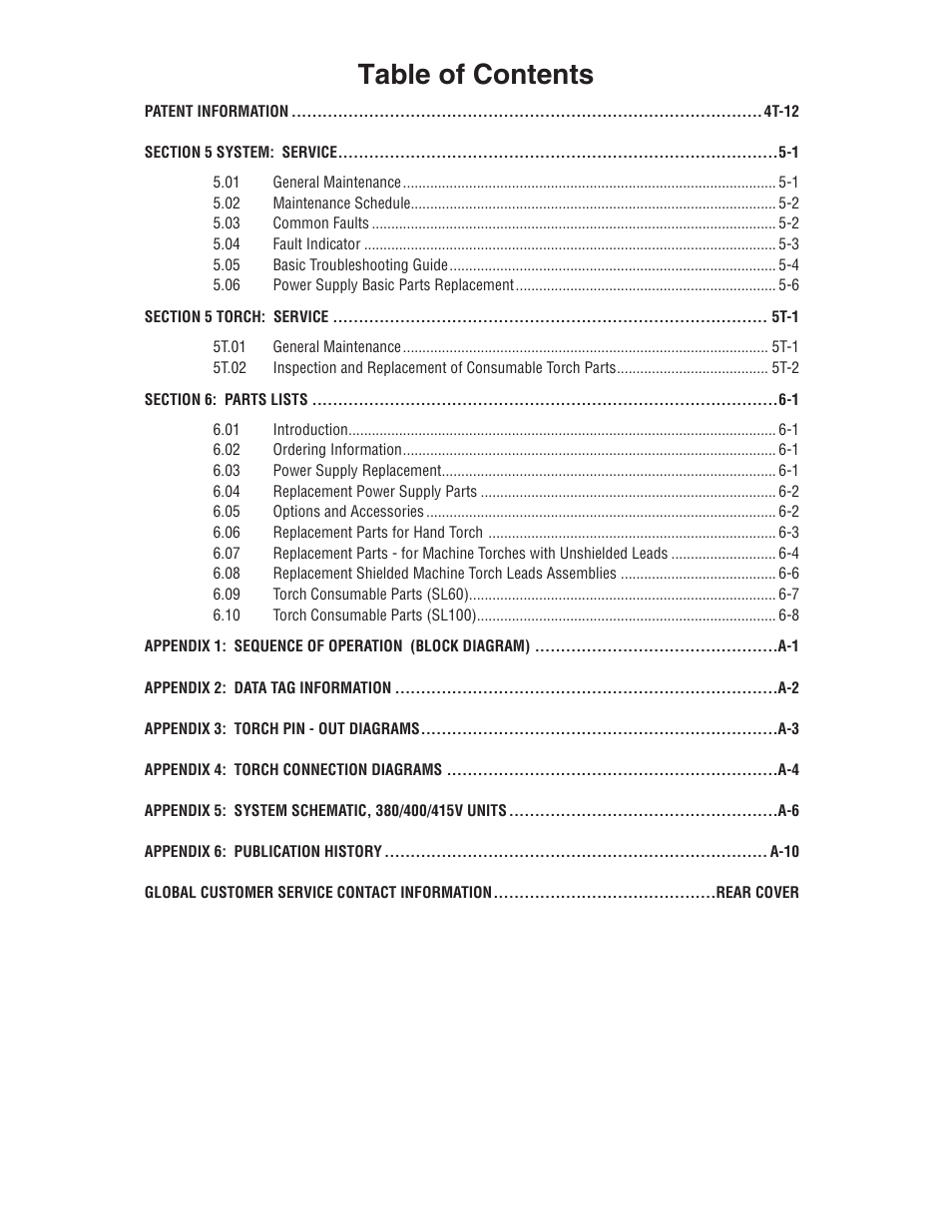 Tweco CutMaster 12mm User Manual | Page 6 / 76