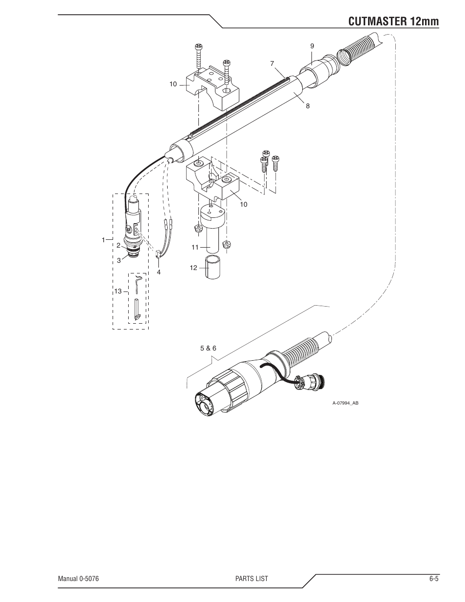 Cutmaster 12mm | Tweco CutMaster 12mm User Manual | Page 61 / 76