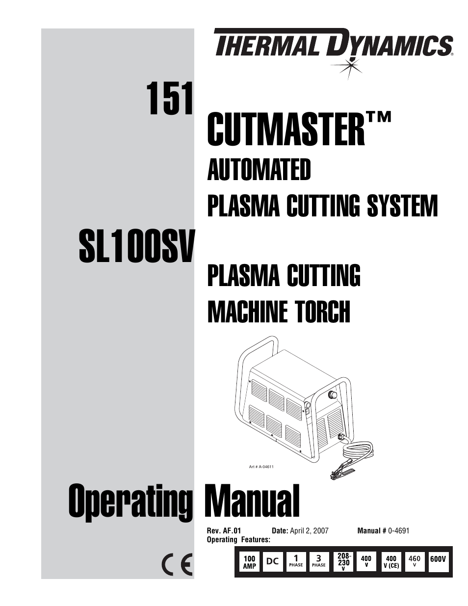 Tweco 151 with SL100SV User Manual | 172 pages