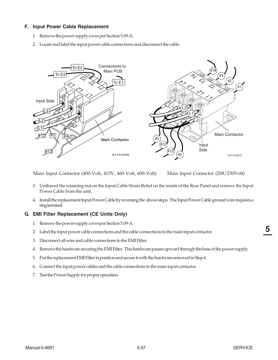 T1 t2 t3, L1 l2 l3 | Tweco 151 with SL100SV User Manual | Page 105 / 172