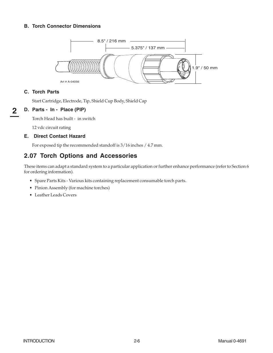 07 torch options and accessories | Tweco 151 with SL100SV User Manual | Page 22 / 172