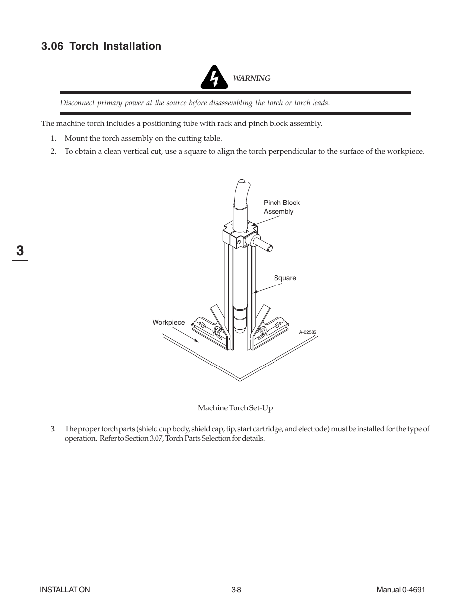 06 torch installation | Tweco 151 with SL100SV User Manual | Page 32 / 172