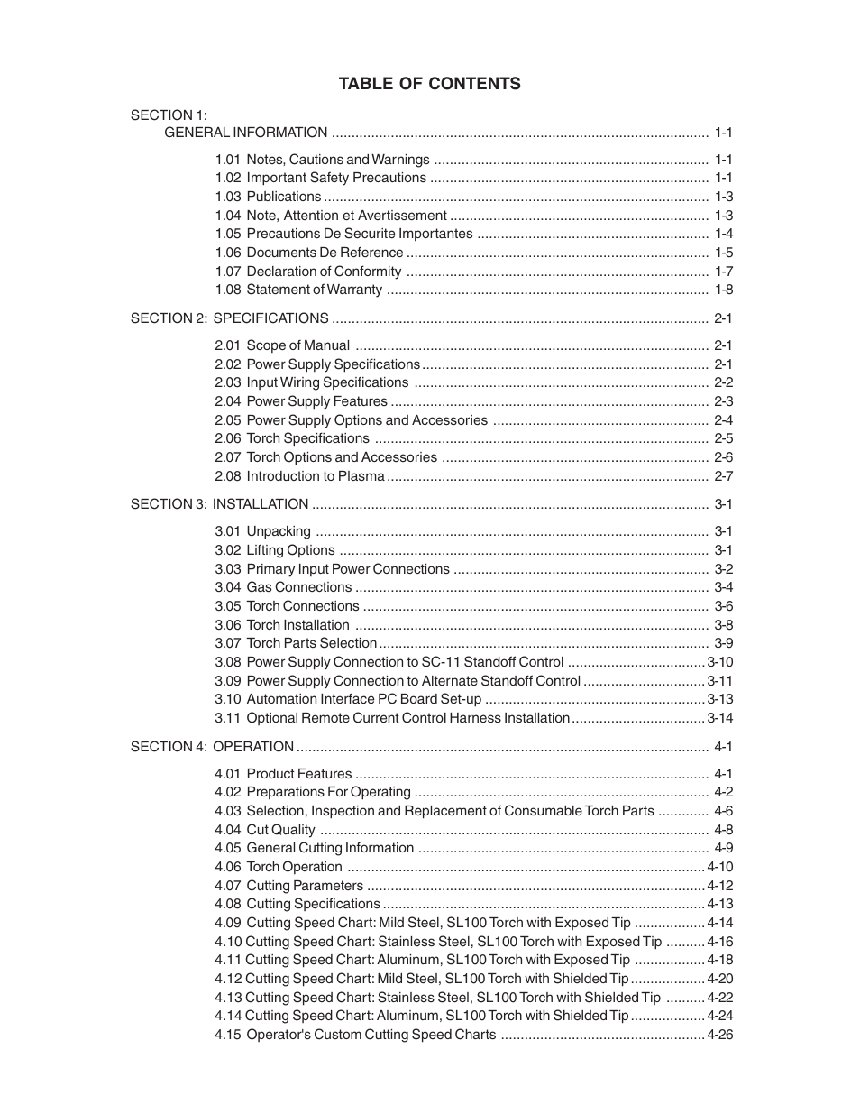 Tweco 151 with SL100SV User Manual | Page 5 / 172