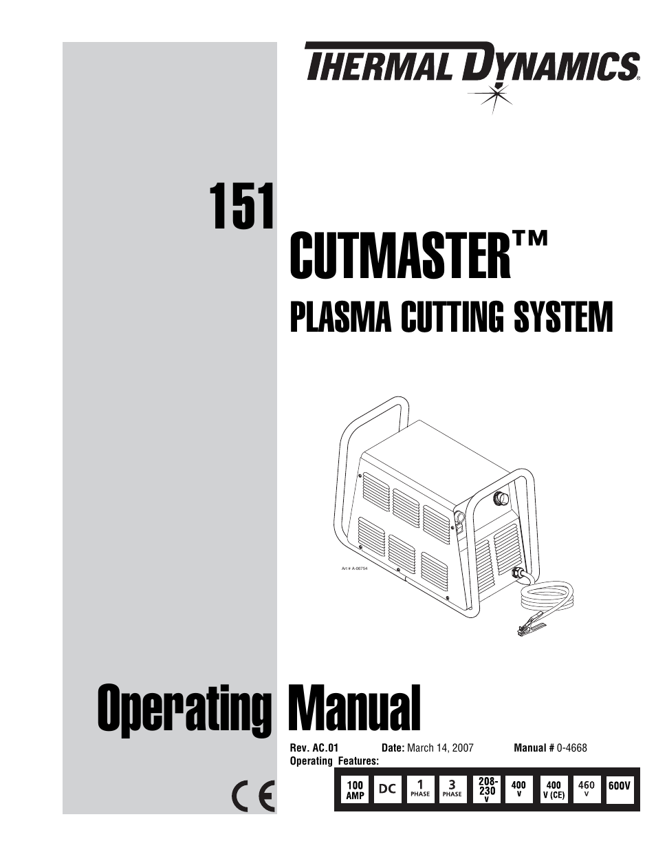 Tweco 151 CutMaster User Manual | 60 pages