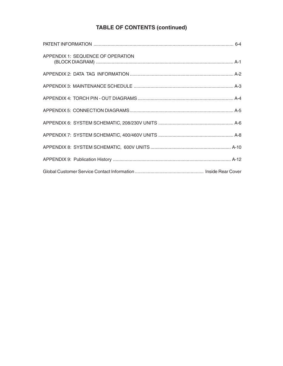 Tweco 151 CutMaster User Manual | Page 5 / 60