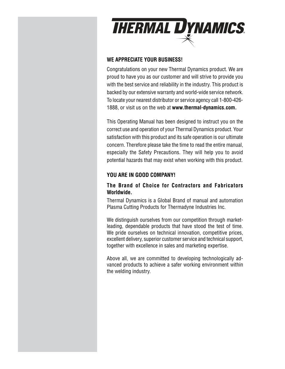Tweco 20mm Cutmaster User Manual | Page 2 / 80