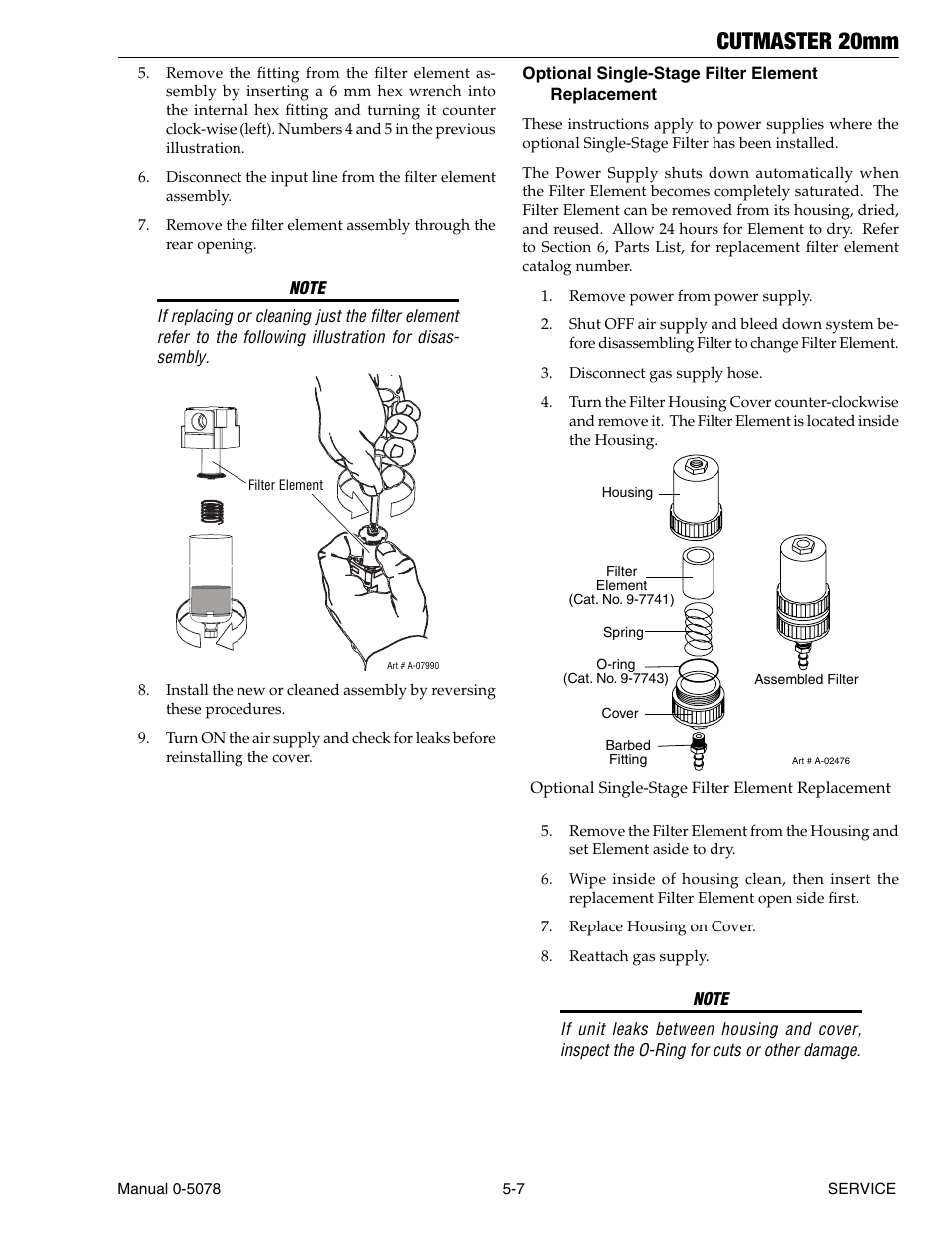 Cutmaster 20mm | Tweco 20mm Cutmaster User Manual | Page 57 / 80