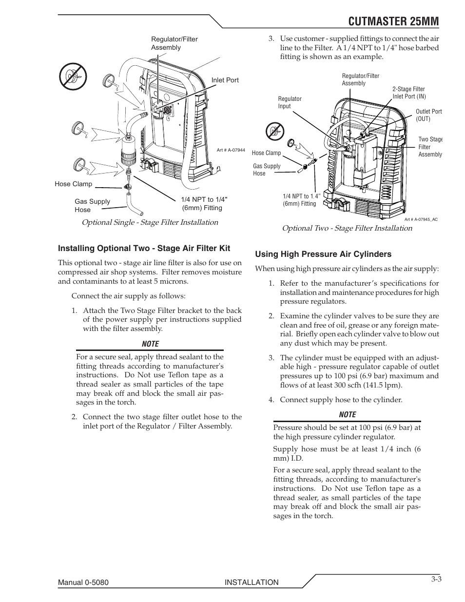 Cutmaster 25mm | Tweco 25mm Cutmaster User Manual | Page 27 / 80