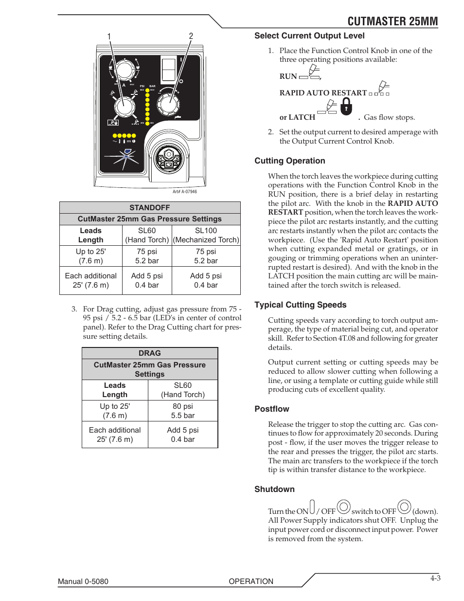 Cutmaster 25mm | Tweco 25mm Cutmaster User Manual | Page 33 / 80