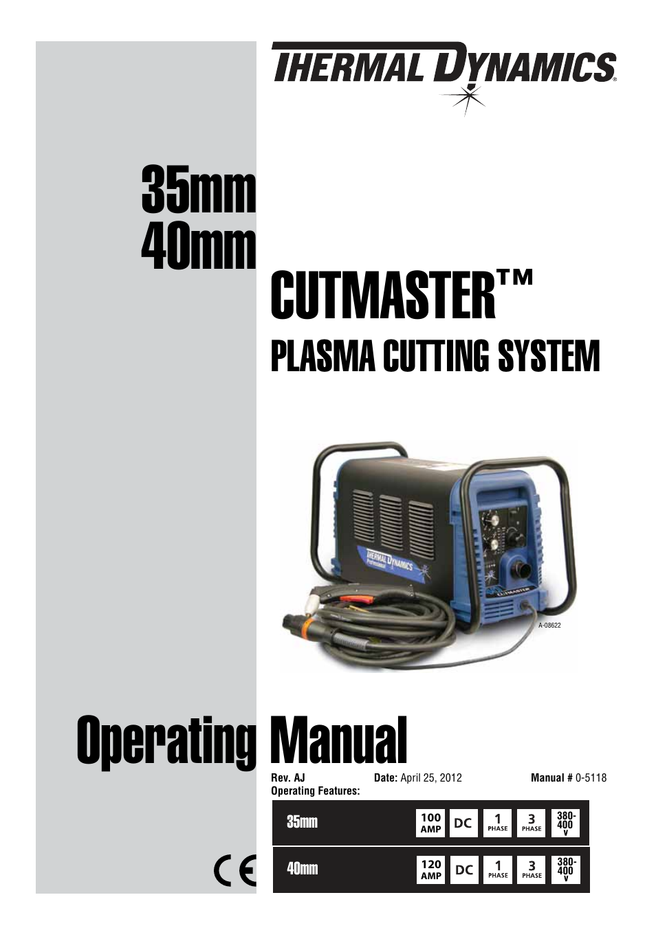 Tweco CutMaster 35mm 40mm User Manual | 80 pages