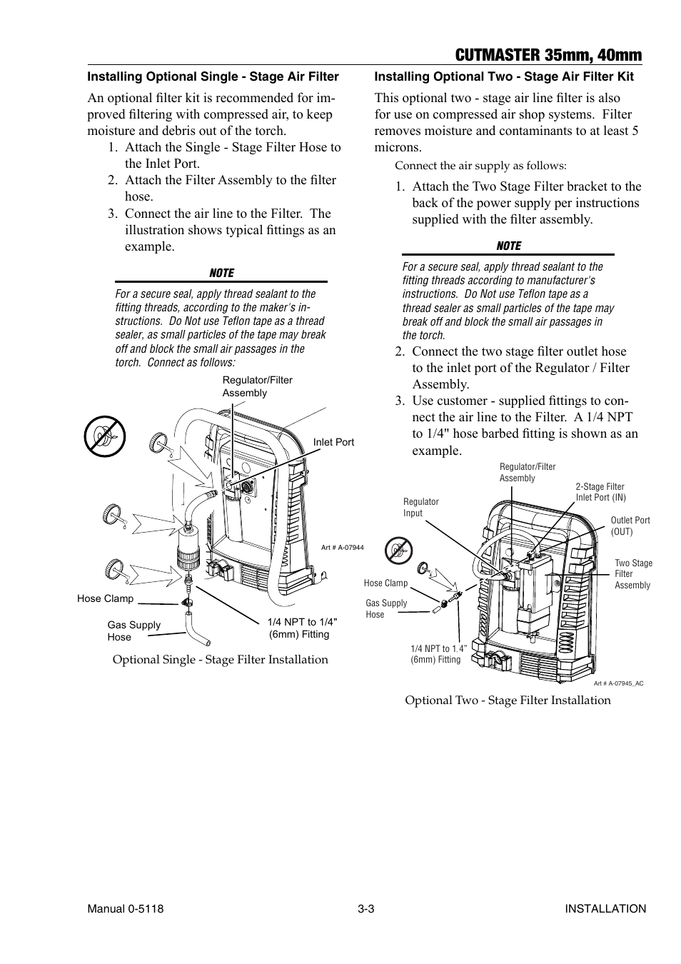 Cutmaster 35mm, 40mm | Tweco CutMaster 35mm 40mm User Manual | Page 25 / 80