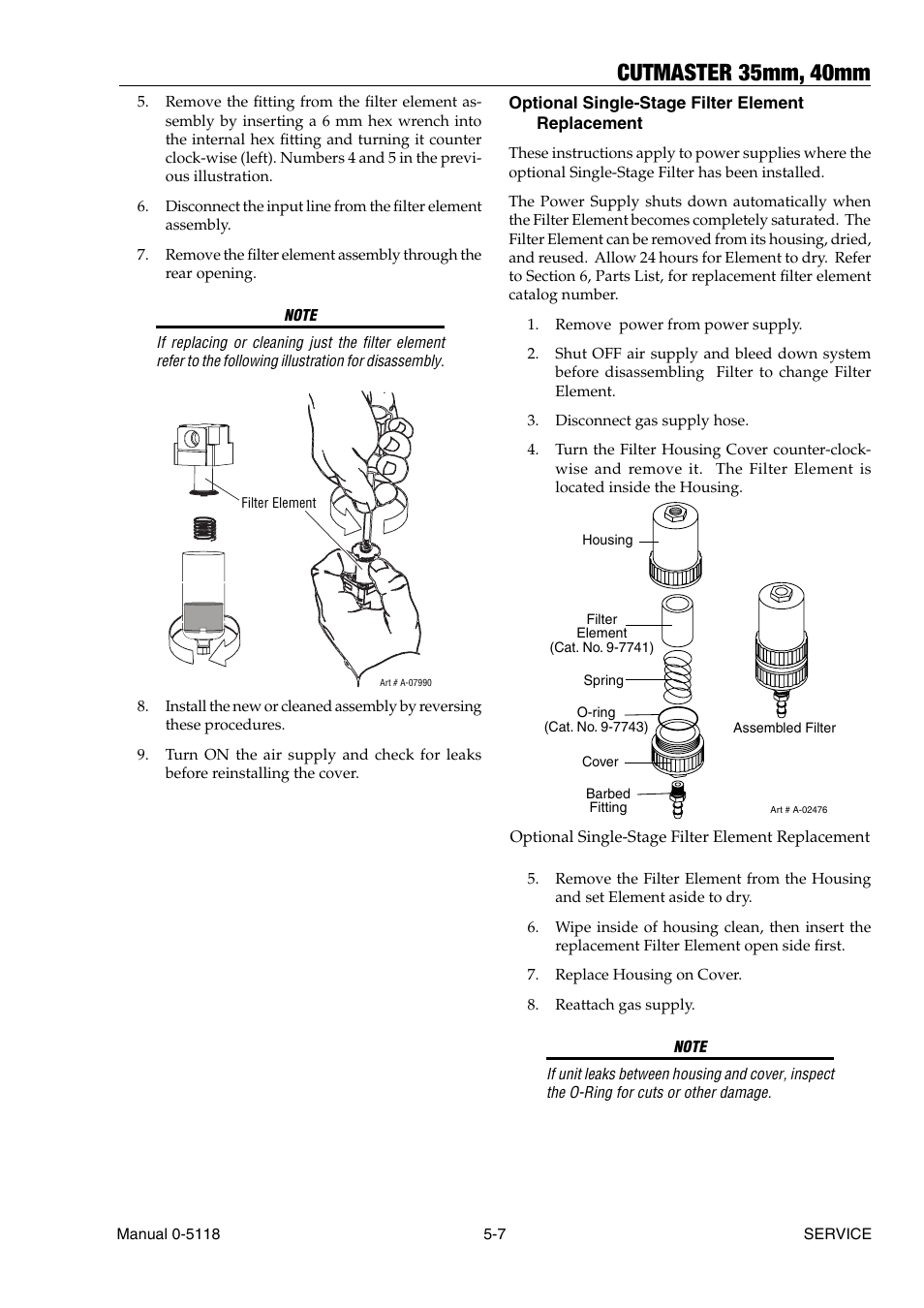 Cutmaster 35mm, 40mm | Tweco CutMaster 35mm 40mm User Manual | Page 59 / 80