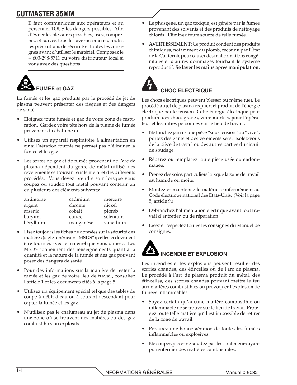 Cutmaster 35mm | Tweco CutMaster 35mm User Manual | Page 10 / 84