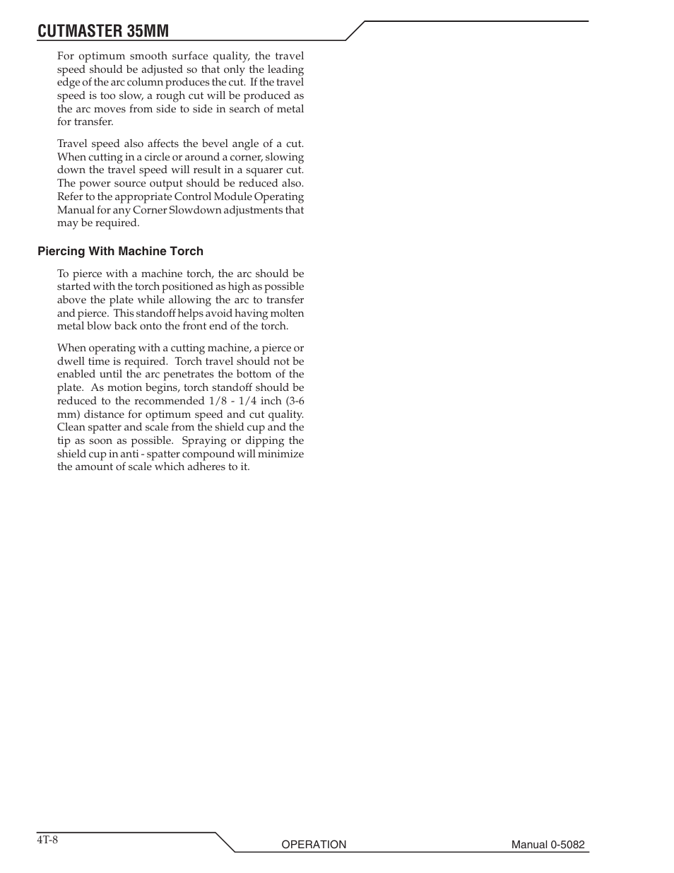 Cutmaster 35mm | Tweco CutMaster 35mm User Manual | Page 42 / 84