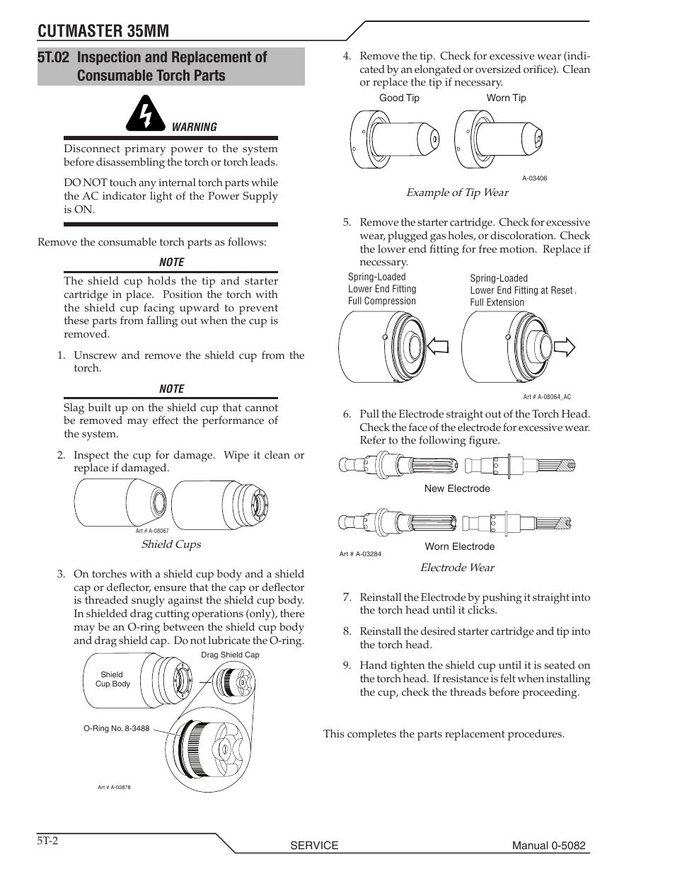 Cutmaster 35mm | Tweco CutMaster 35mm User Manual | Page 66 / 84