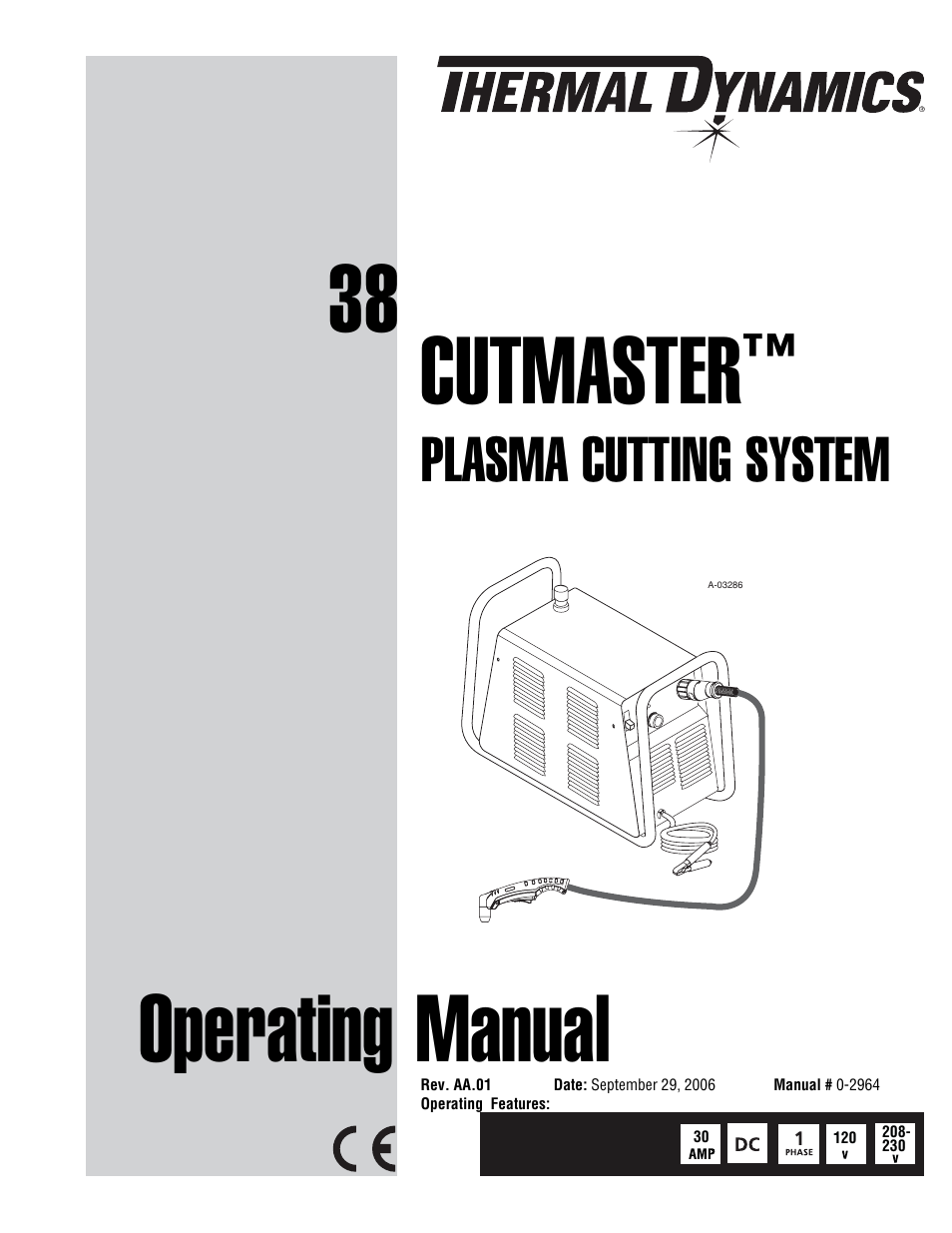 Tweco 38 CutMaster User Manual | 54 pages