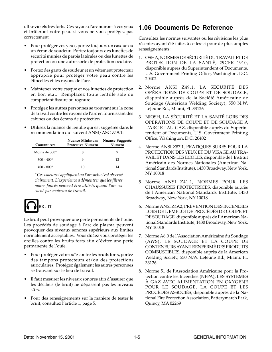 06 documents de reference, 06 documents de reference -5 | Tweco 38 CutMaster User Manual | Page 11 / 54