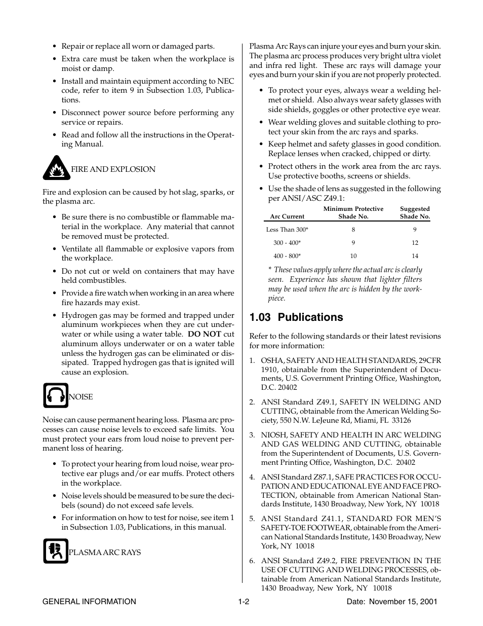 03 publications, 03 publications -2 | Tweco 38 CutMaster User Manual | Page 8 / 54