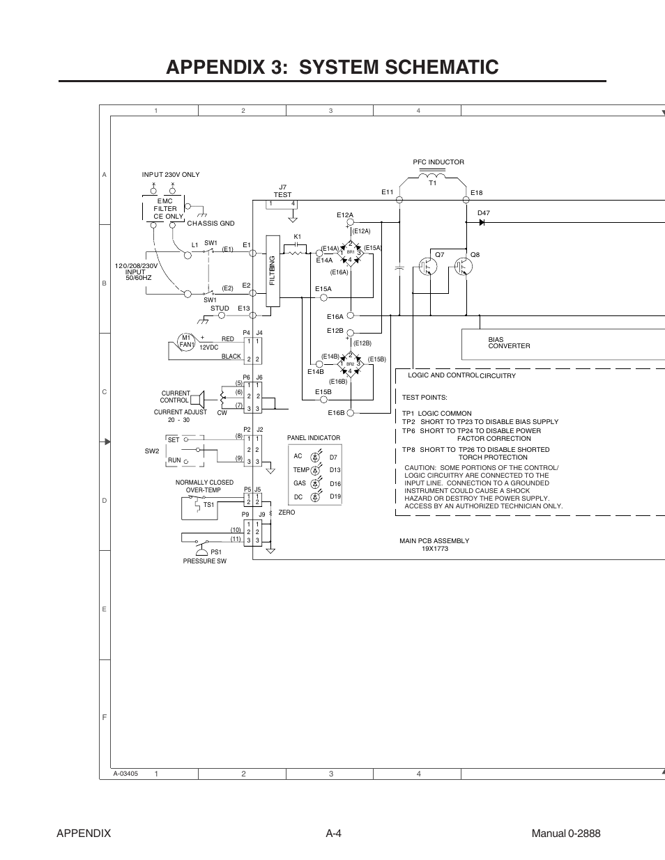 Appendix 3: system schematic | Tweco 38 CutMaster User Manual | Page 48 / 51