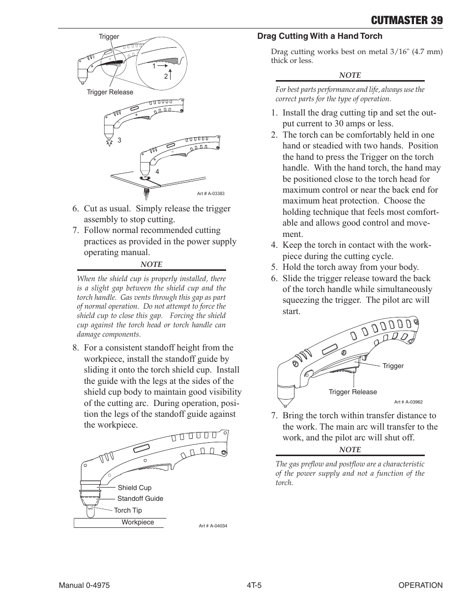 Cutmaster 39 | Tweco 39 CutMaster User Manual | Page 41 / 68