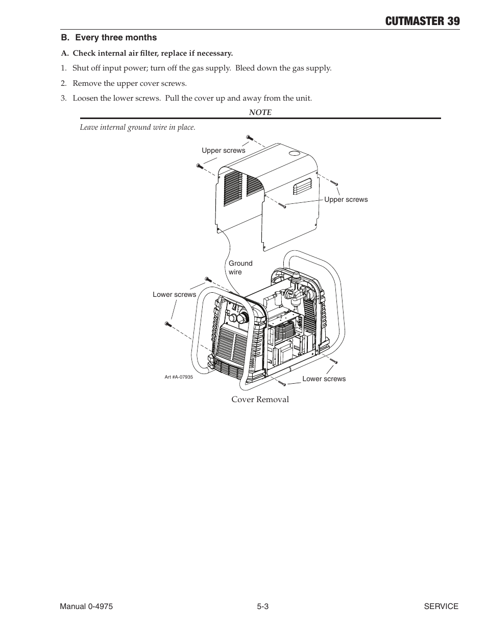 Cutmaster 39 | Tweco 39 CutMaster User Manual | Page 47 / 68