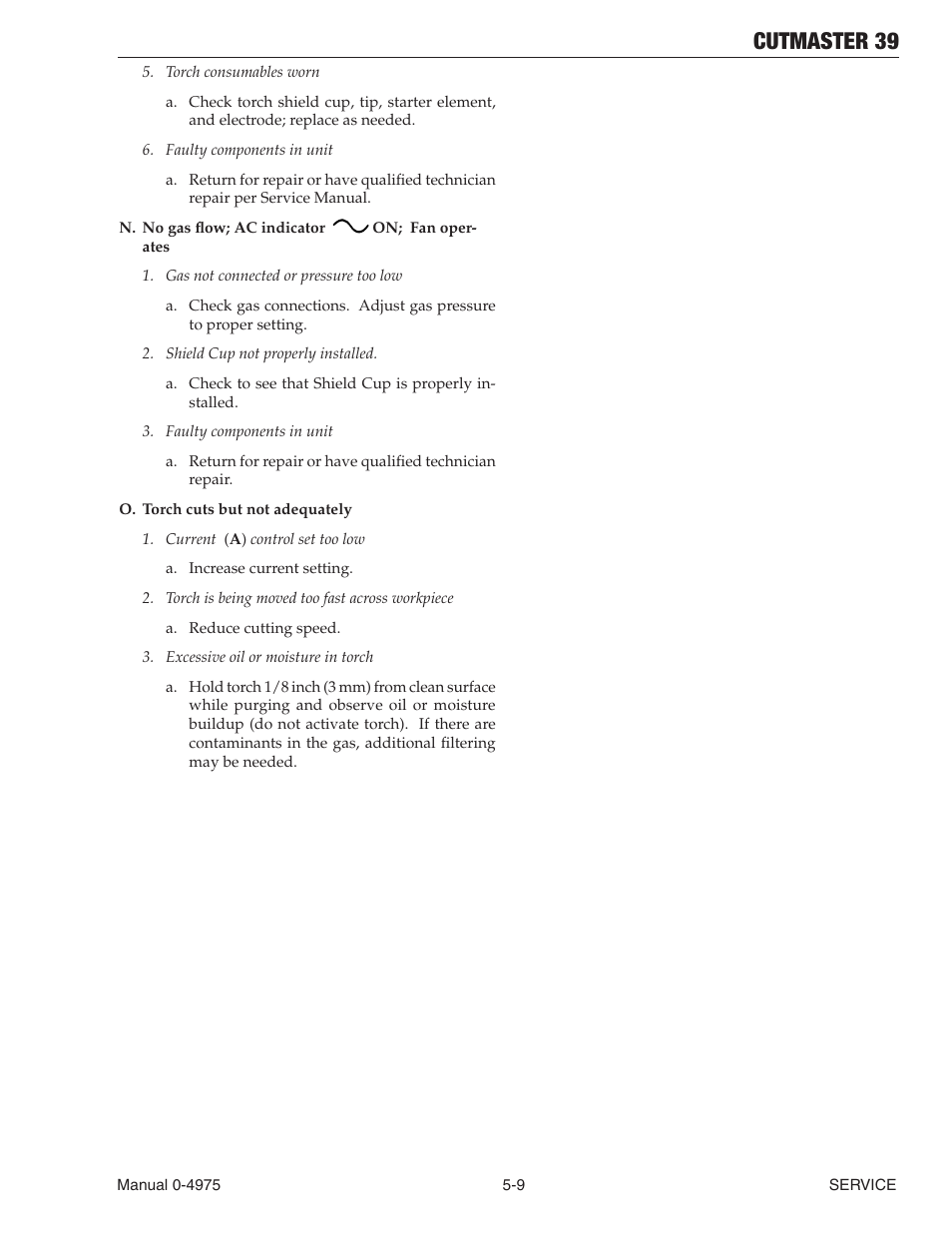 Cutmaster 39 | Tweco 39 CutMaster User Manual | Page 53 / 68