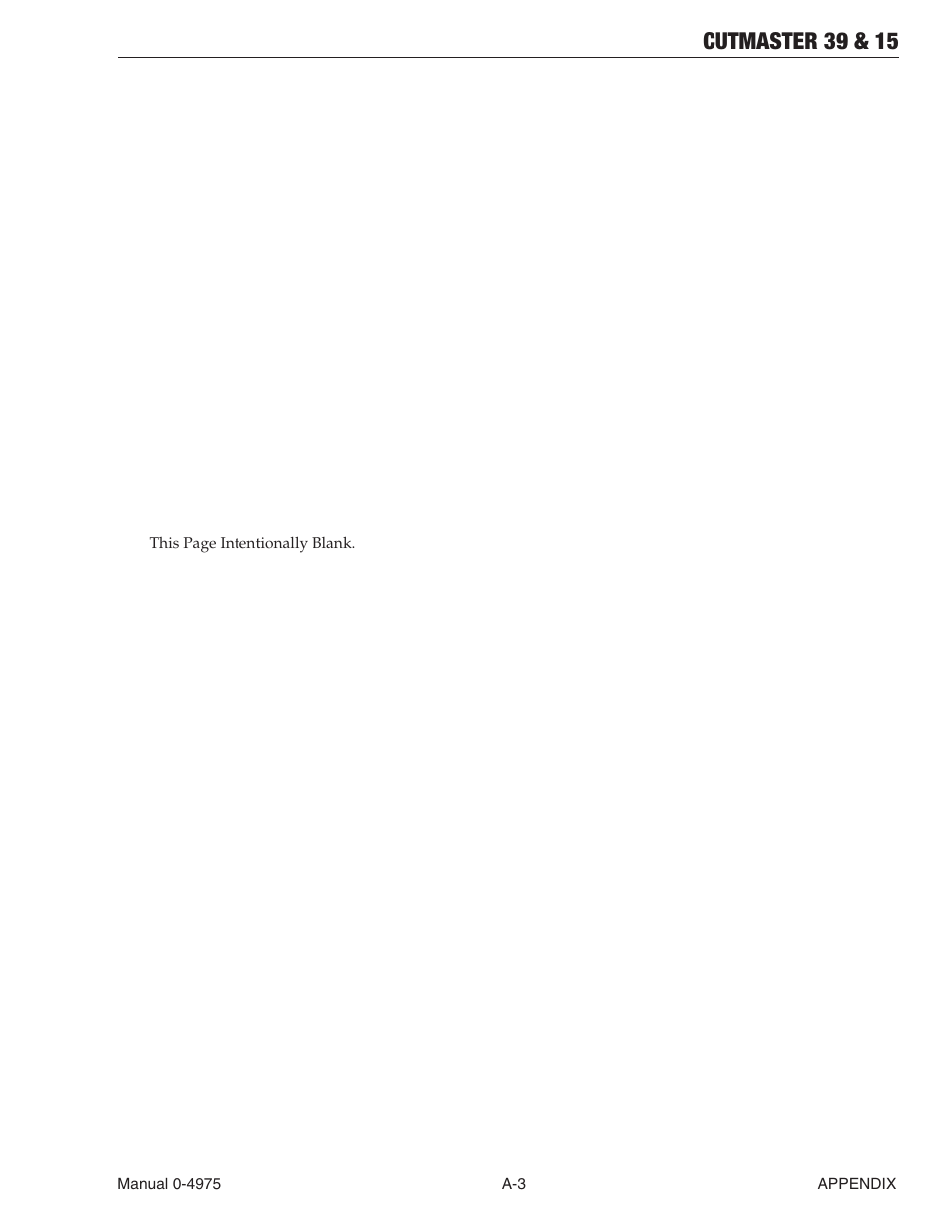 Cutmaster 39 & 15 | Tweco 39 CutMaster User Manual | Page 63 / 68