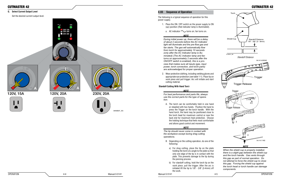 03 sequence of operation, Cutmaster 42 | Tweco 42 CutMaster Operating Manual User Manual | Page 20 / 35