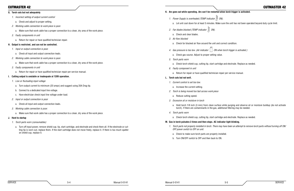 Cutmaster 42 | Tweco 42 CutMaster Operating Manual User Manual | Page 25 / 35