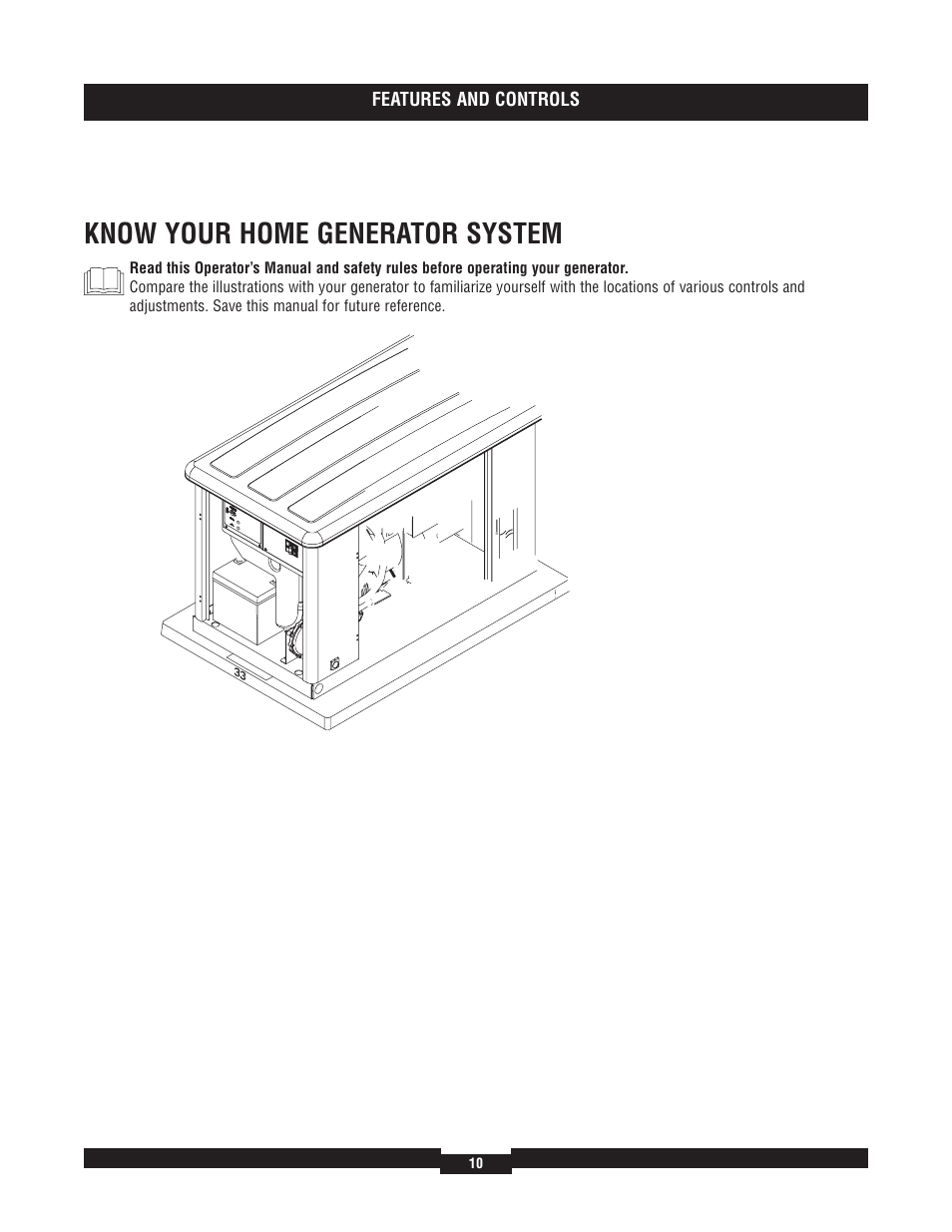 Know your home generator system | Briggs & Stratton 040204  EU User Manual | Page 10 / 56