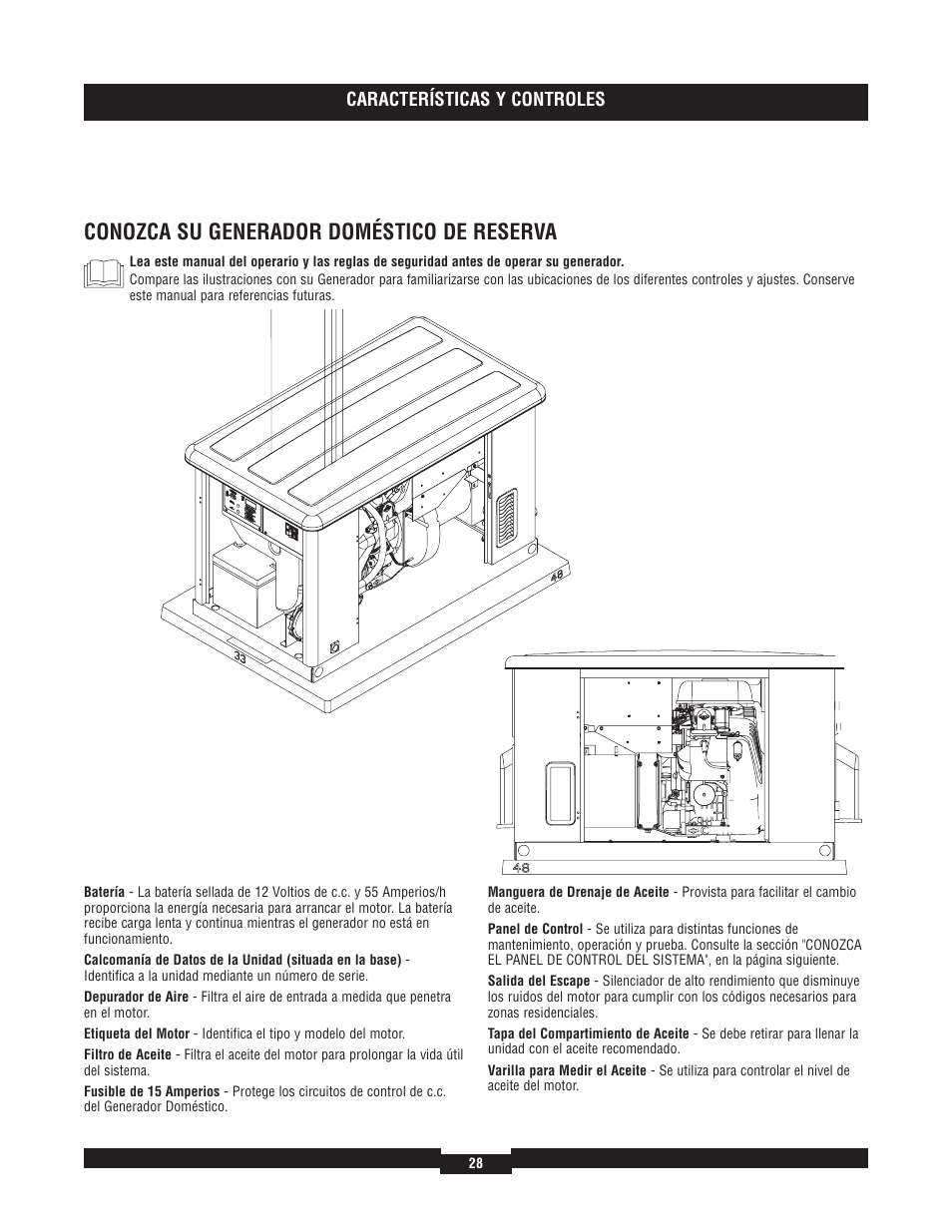 Conozca su generador doméstico de reserva | Briggs & Stratton 040204  EU User Manual | Page 28 / 56