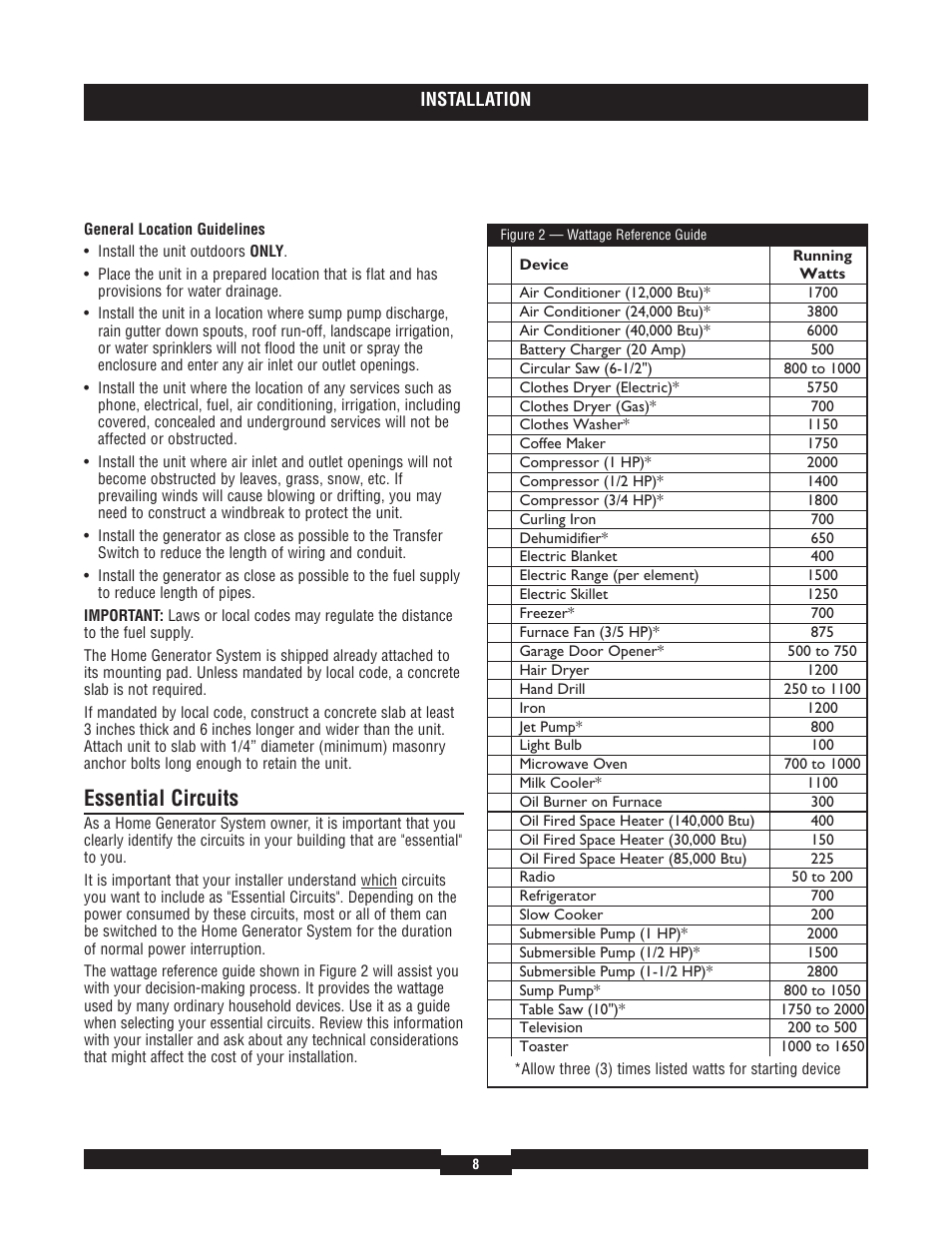 Essential circuits | Briggs & Stratton 040204  EU User Manual | Page 8 / 56