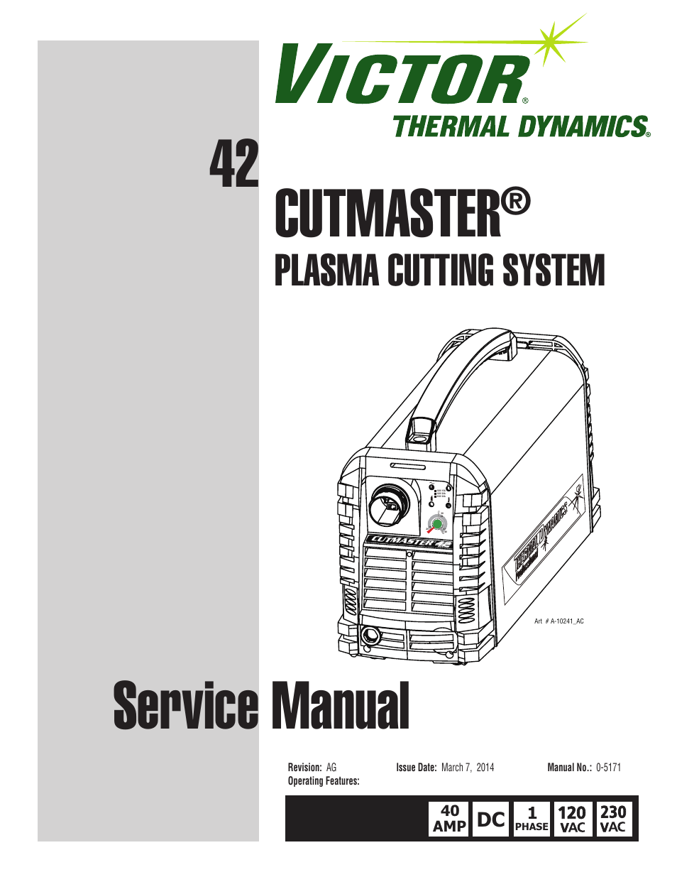 Tweco 42 CutMaster Service Manual User Manual | 78 pages