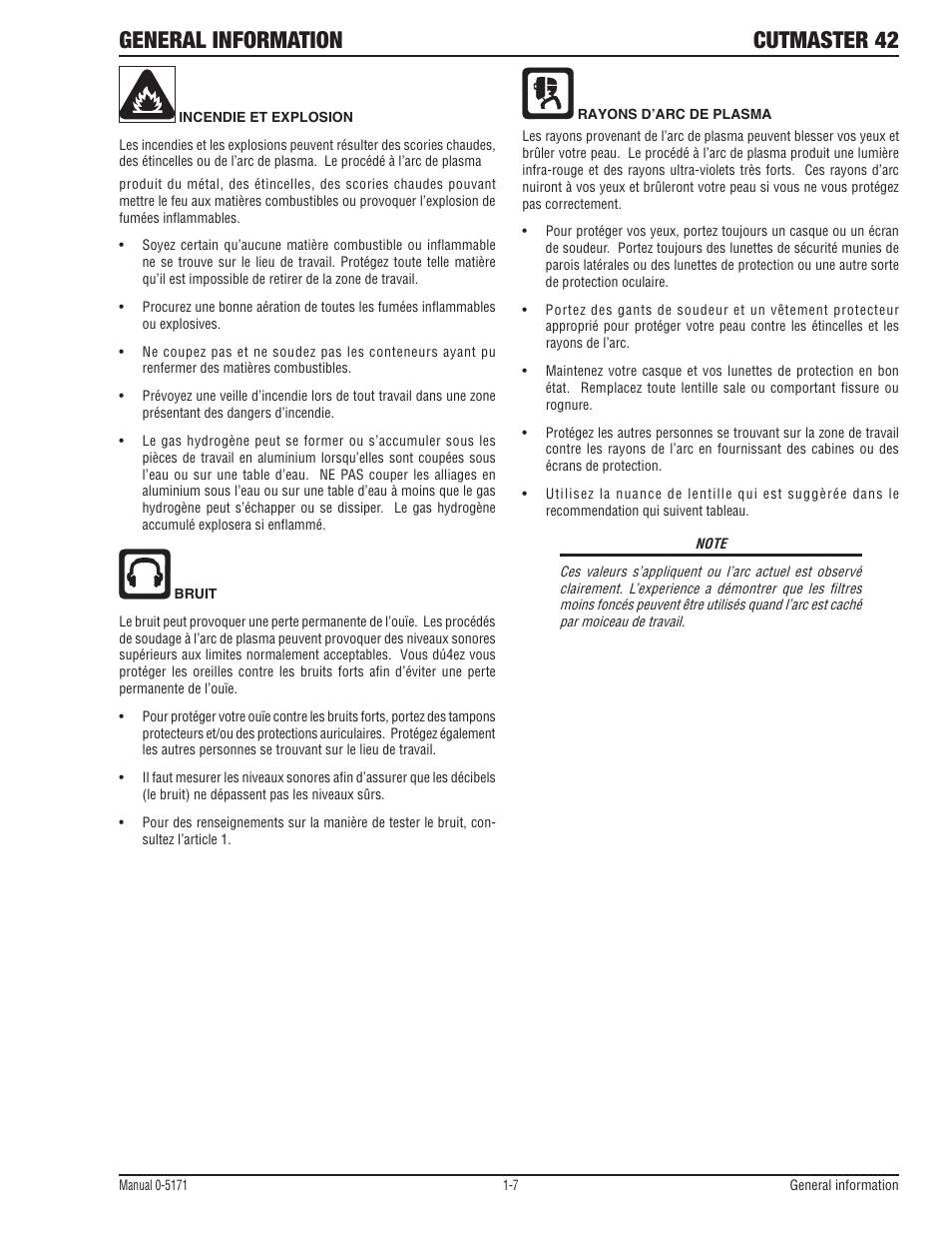 General information, Cutmaster 42 | Tweco 42 CutMaster Service Manual User Manual | Page 13 / 78
