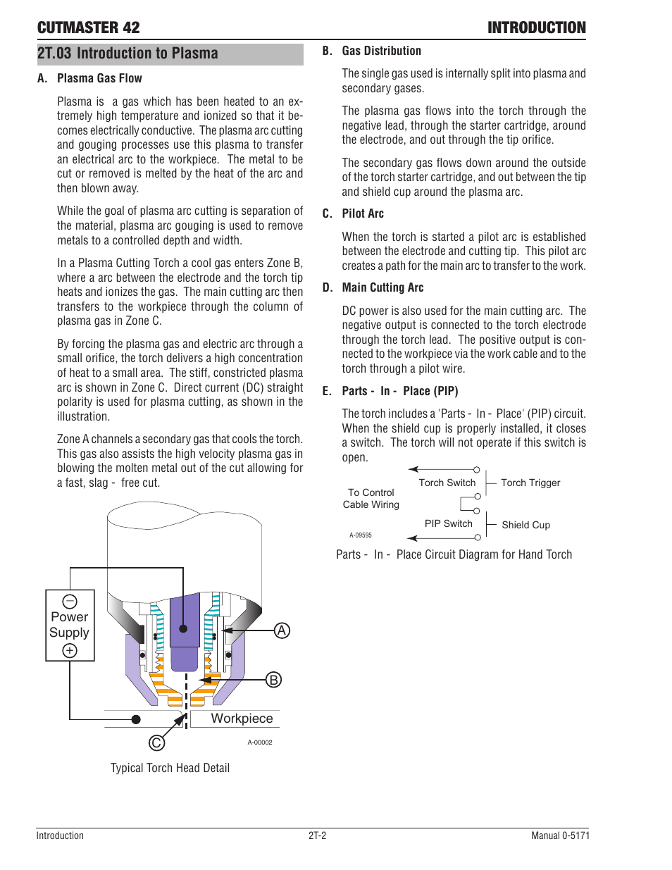 2t.03 introduction to plasma, Cutmaster 42 introduction | Tweco 42 CutMaster Service Manual User Manual | Page 20 / 78