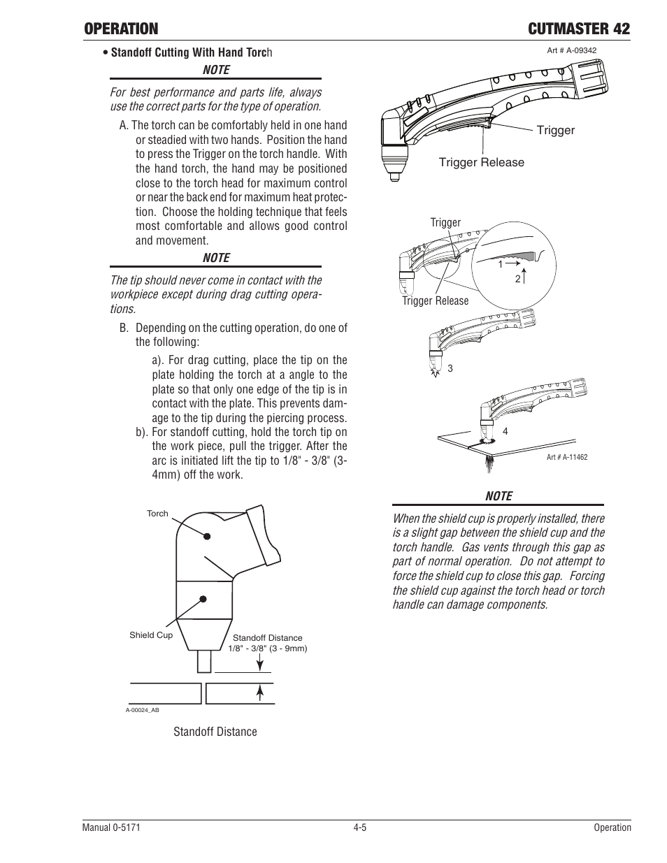Operation cutmaster 42 | Tweco 42 CutMaster Service Manual User Manual | Page 31 / 78