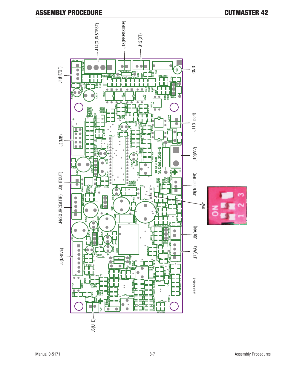Assembly procedure cutmaster 42 | Tweco 42 CutMaster Service Manual User Manual | Page 71 / 78
